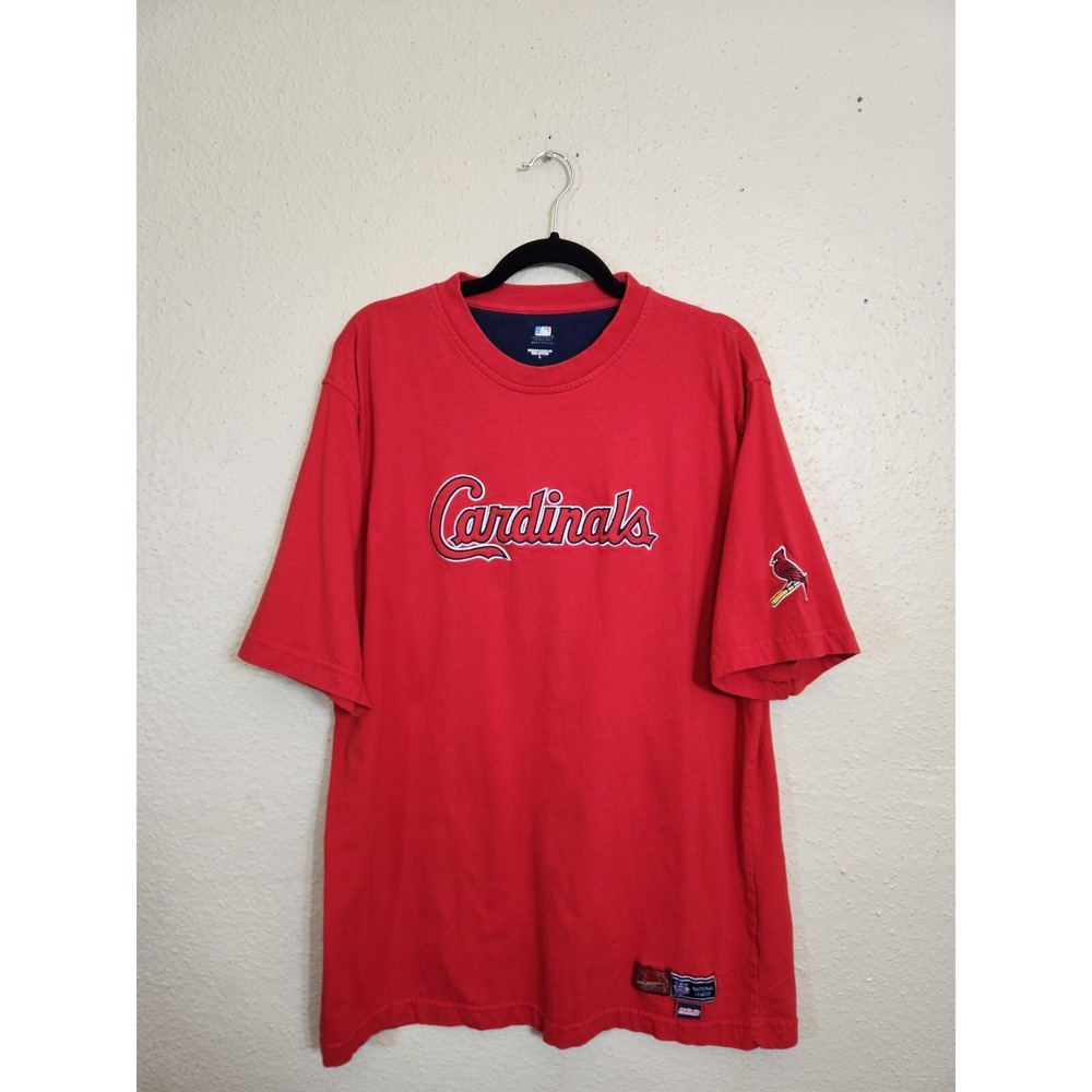 Genuine Merchandise Mens Red Cotton Cardinals MLBβ Short Sleeve T-Shirt Sz Large